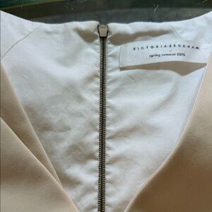 Victoria Beckham Cream and Beige Midi Dress